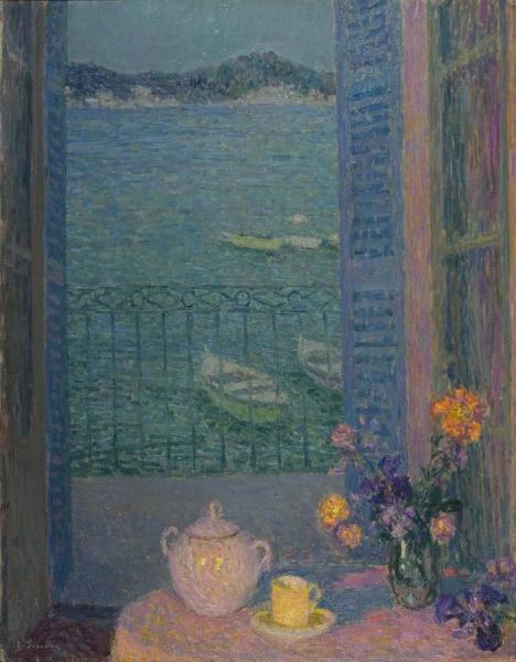 Bouquet By The Window by Henri Le Sidaner