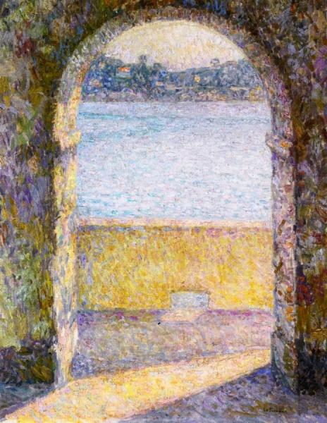 Door On The Sea, Villefranche-sur-mer by Henri Le Sidaner