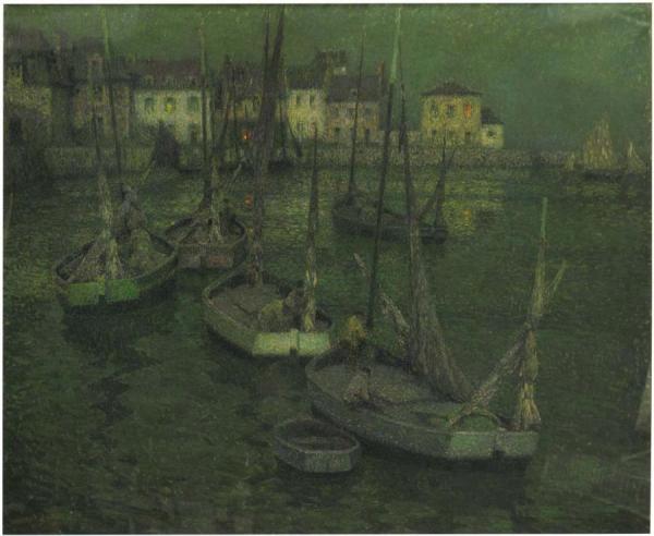 Fishing Boats by Henri Le Sidaner