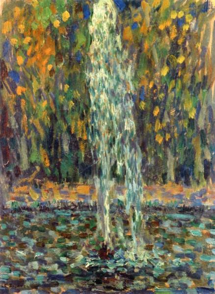 Fountain In The Woods by Henri Le Sidaner