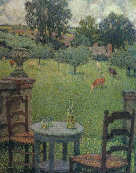 Garden At Gerberoy by Henri Le Sidaner