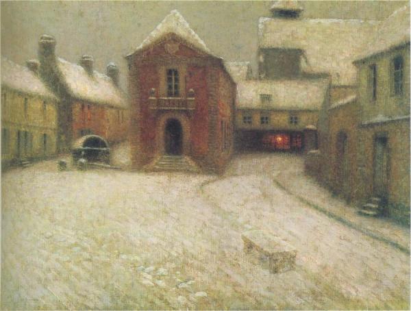 Gerberoy In The Snow by Henri Le Sidaner