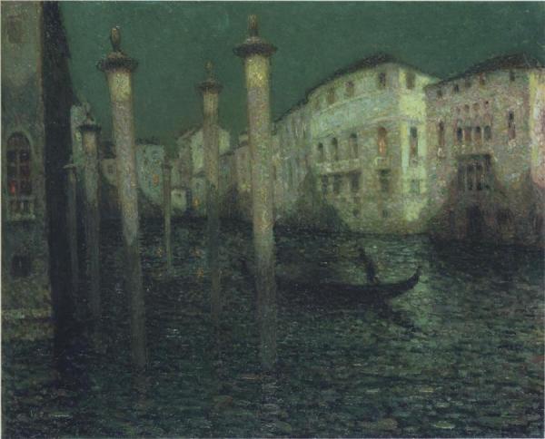Grand Canal In Venice by Henri Le Sidaner