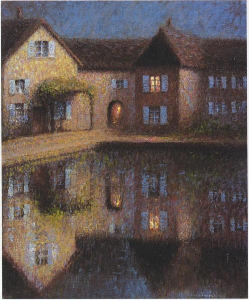 House By The Eau by Henri Le Sidaner