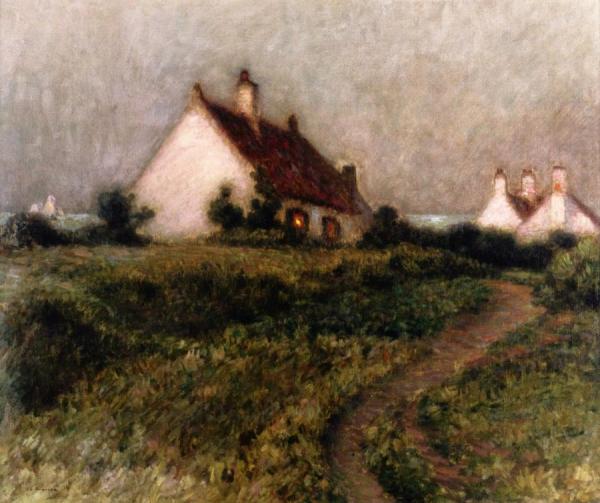 House In The Dune, Fort-philippe by Henri Le Sidaner
