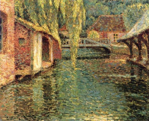 Houses On The River by Henri Le Sidaner