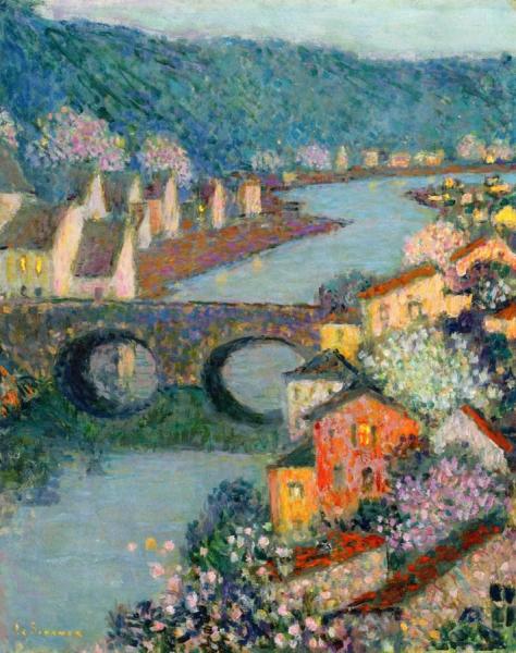 Houses On The River by Henri Le Sidaner