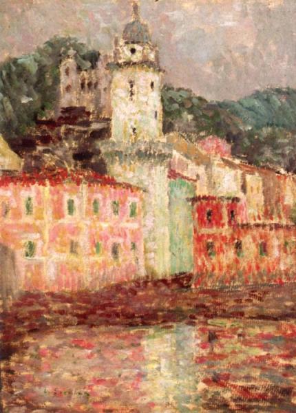 L'eglise Dolceaqua by Henri Le Sidaner