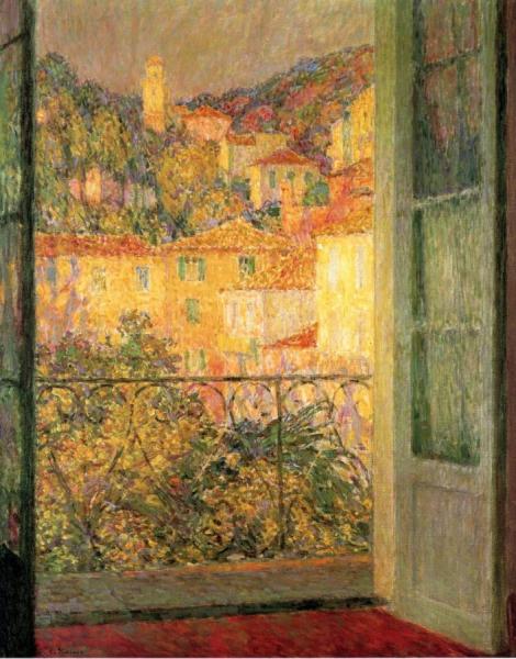 La Fenêtre Du Midi, Villefranche-sur-mer by Henri Le Sidaner