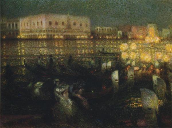 La Serenade, Venice by Henri Le Sidaner