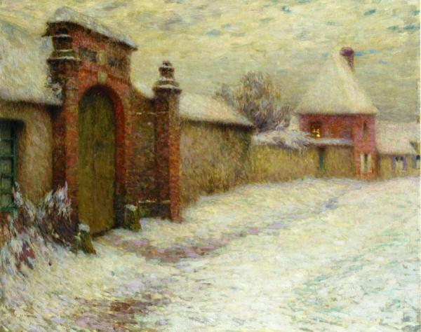Le Portail Niege, Gerberoy by Henri Le Sidaner