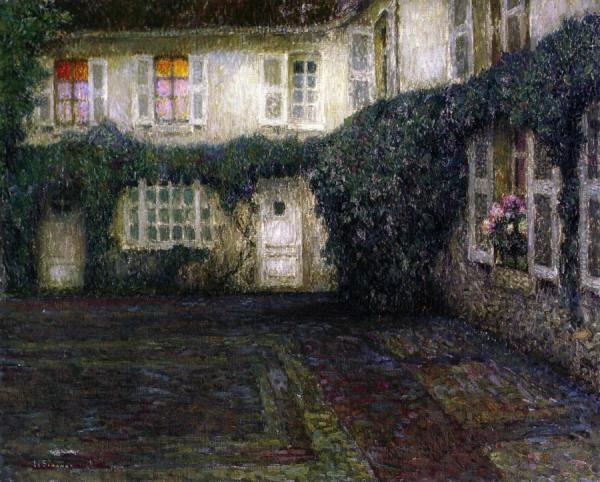 Le Soir Sur La Maison by Henri Le Sidaner