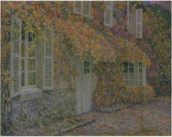 Mansion In Autumn by Henri Le Sidaner Oil Painting Reproductions