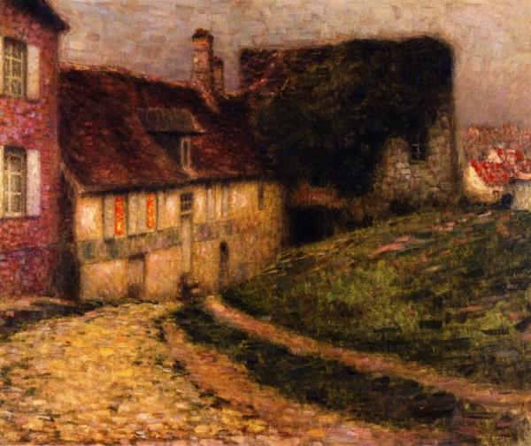 Old Houses by Henri Le Sidaner