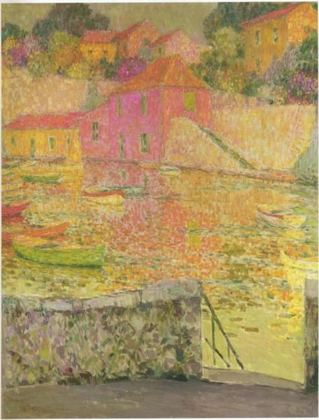 Port Saint Jean At Cap Ferrat by Henri Le Sidaner