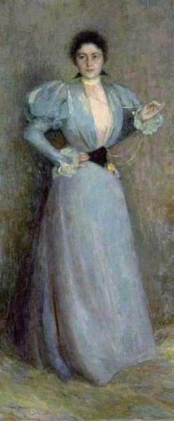 Portrait Of Madame Piettre by Henri Le Sidaner
