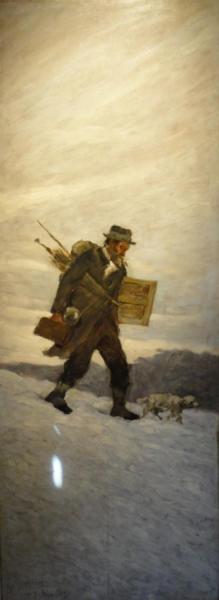 Portrait Of The Painter Alphonse Chigot by Henri Le Sidaner