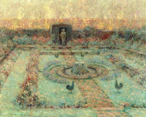 Pound Garden, Hampton Court by Henri Le Sidaner