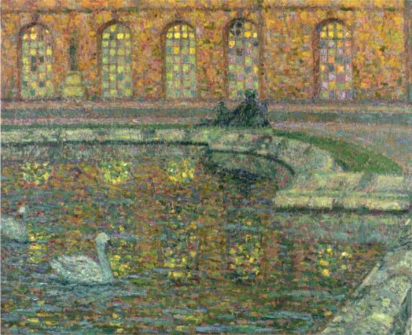 Reflections Of The Windows At Versailles by Henri Le Sidaner