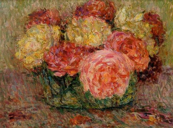 Roses by Henri Le Sidaner