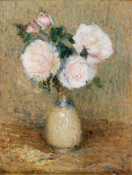 Roses Of Gerberoy by Henri Le Sidaner