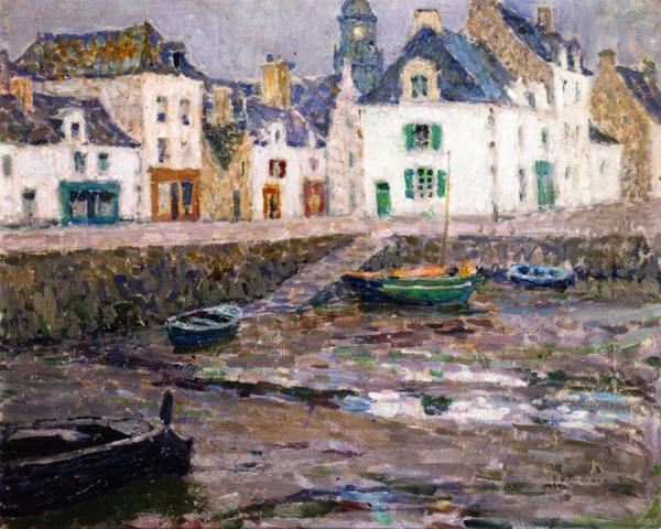 Sailor's Houses, Le Croisic by Henri Le Sidaner