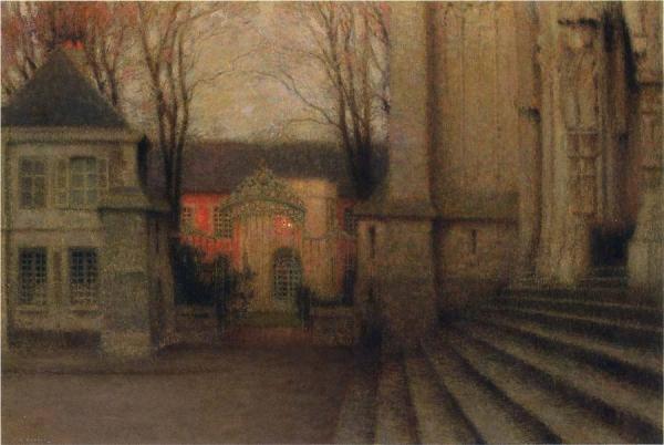 Steps At Chartes by Henri Le Sidaner