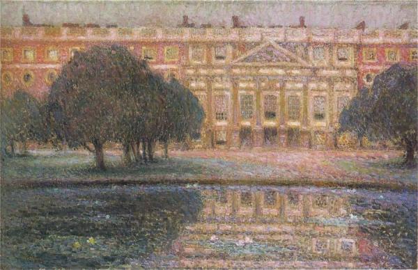 Summer Afternoon At The Palace Of Hampton Court by Henri Le Sidaner