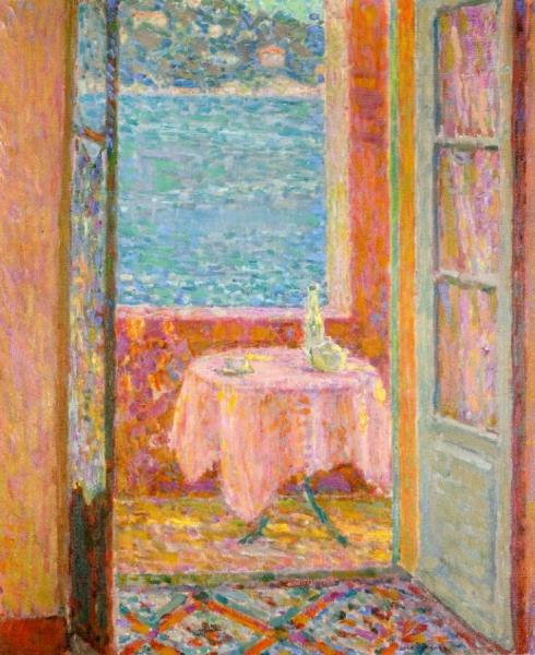 Table By The Sea, Villefranche-sur-mer by Henri Le Sidaner