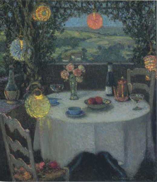 Table In A Tunnel by Henri Le Sidaner