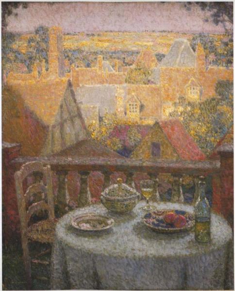 Table On The Terrace by Henri Le Sidaner