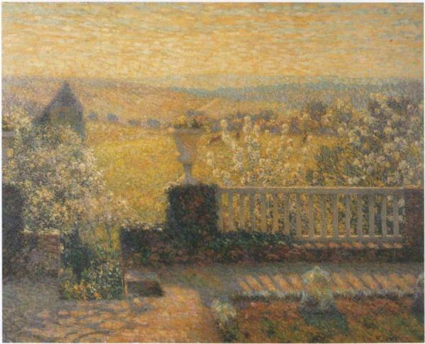Terrace In Springtime by Henri Le Sidaner