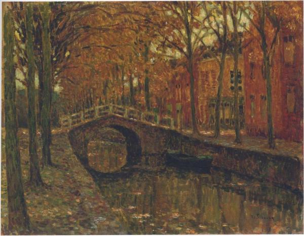 The Delft Canal by Henri Le Sidaner
