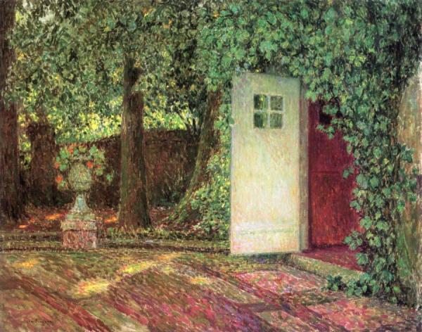 The Door Among The Leaves by Henri Le Sidaner