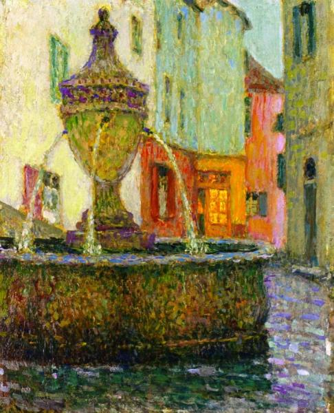 The Fountain, Saint-paul-de-vence by Henri Le Sidaner