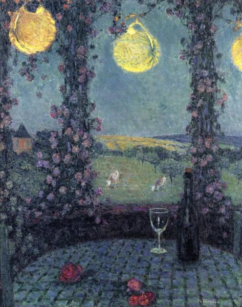 The Gazebo, Gerberoy by Henri Le Sidaner