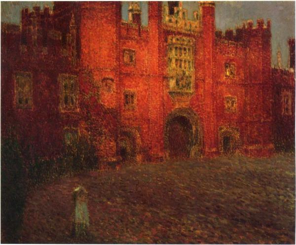 The Great Gate At Hampton Court by Henri Le Sidaner