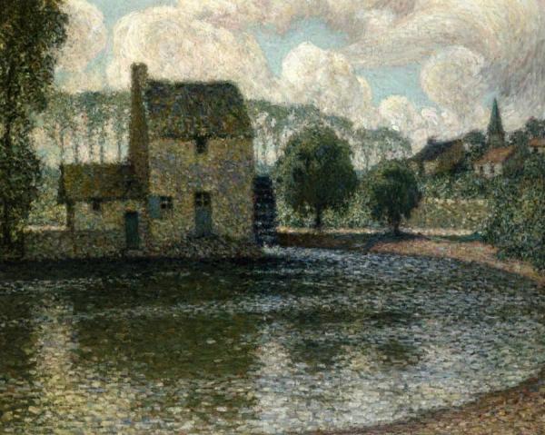 The Grey Mill, Montreuil-bellay by Henri Le Sidaner