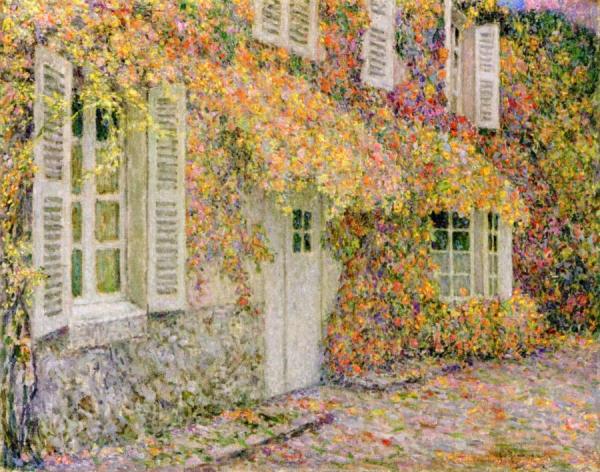 The House In Autumn by Henri Le Sidaner Oil Painting Reproductions