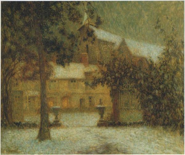 The House In The Snow by Henri Le Sidaner