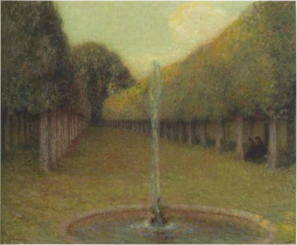 The Jet Of Water by Henri Le Sidaner