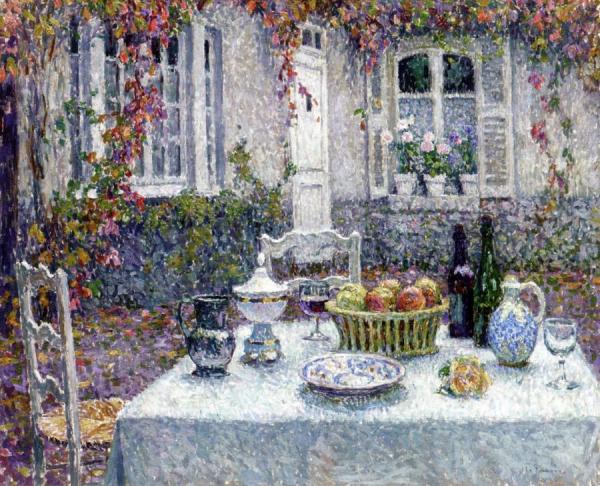 The Little Table by Henri Le Sidaner