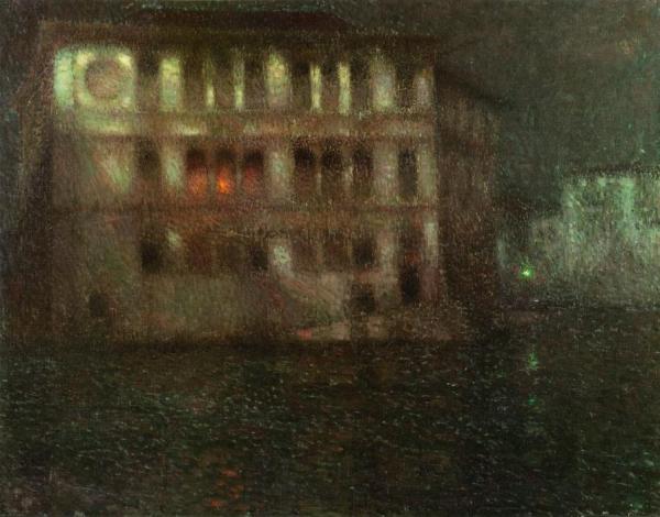 The Old Palace, Moonlight, Venice by Henri Le Sidaner