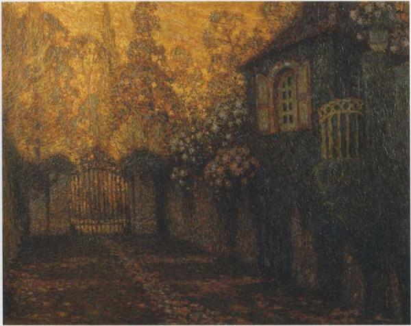 The Pavillion And The Alley by Henri Le Sidaner