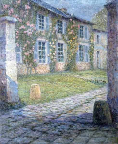 The Pink House At Versailles by Henri Le Sidaner