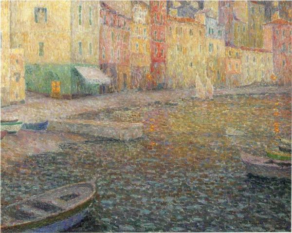 The Quay In Twilight by Henri Le Sidaner