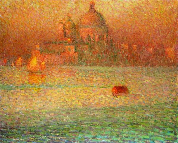 The Salute, Winter Morning, Venice by Henri Le Sidaner