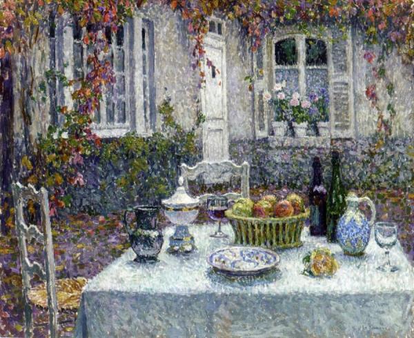 The Small Table by Henri Le Sidaner