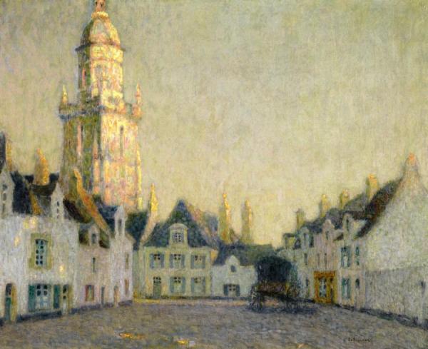 The Square, Le Croisic by Henri Le Sidaner