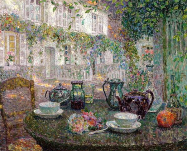 The Stone Table by Henri Le Sidaner